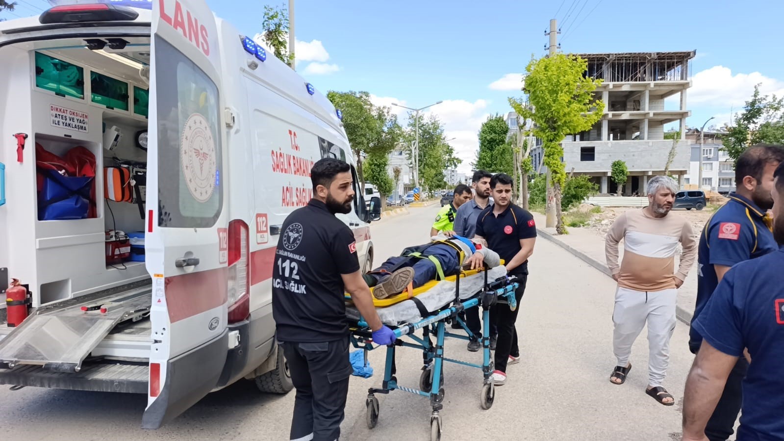 Elektrikli motor devrildi: 1 yaralı