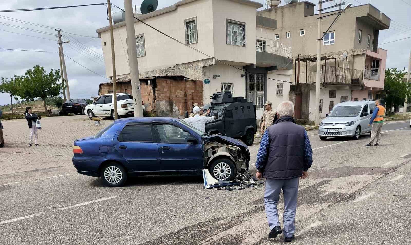Mardin’de otomobil ile motosiklet çarpıştı: 1 yaralı